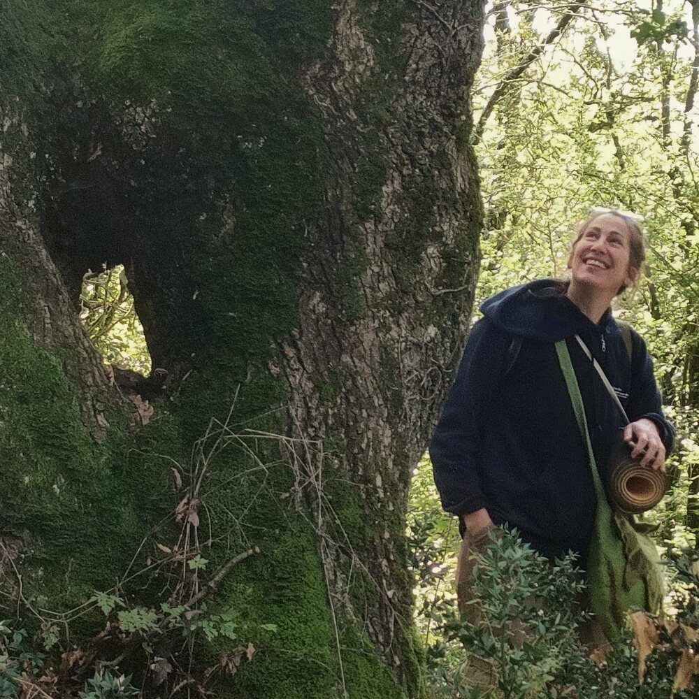Gaëlle Robert en forêt pour la Sylvostéo